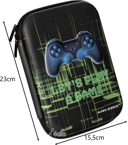 Carcasa resistente de EVA y cremallera doble