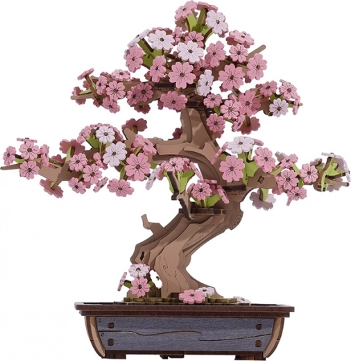 Sakura realista de madera sin preocupaciones