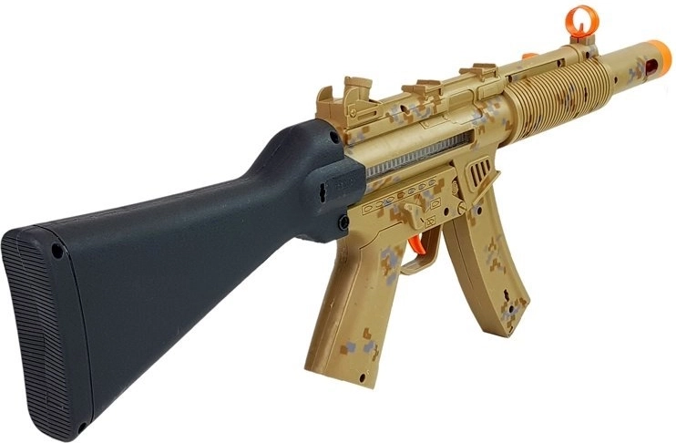 Pistola grande con luces y sonidos para máxima acción