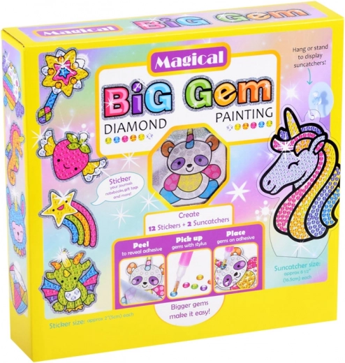 Pegatinas brillantes y decoraciones colgantes