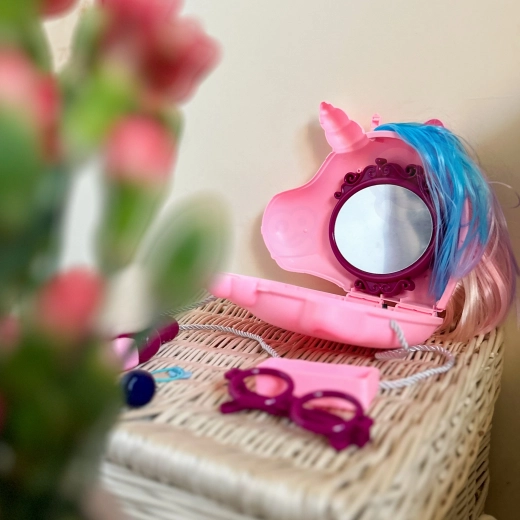 Pelo de unicornio para peinar