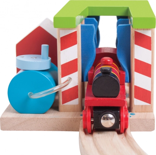 Postes de lavado giratorios para un juego realista