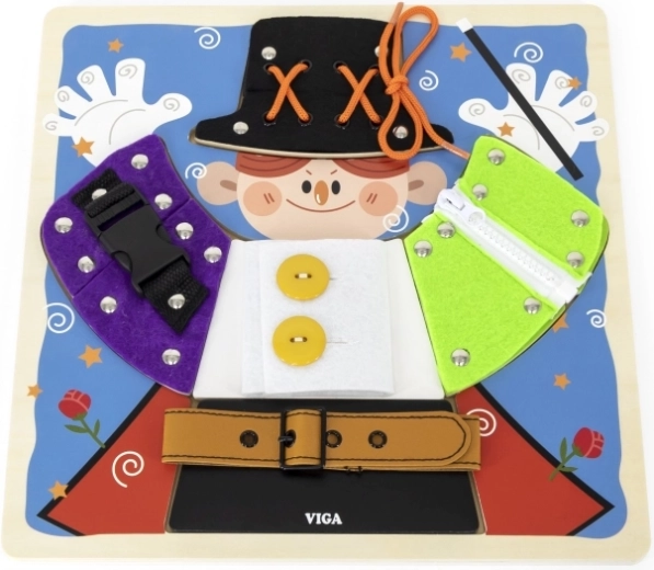 Abrochar y ensartar de forma lúdica