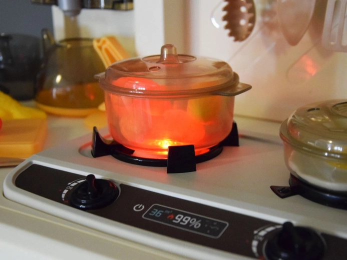 Fogón con vapor con luz y sonido