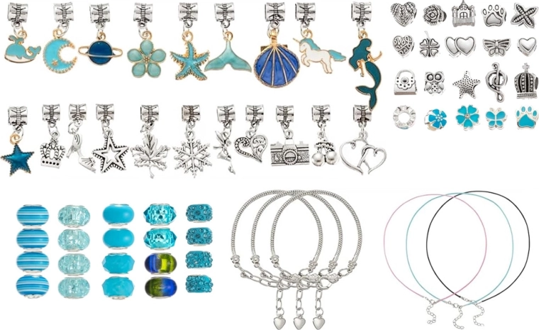 Amplio set de cuentas y charms