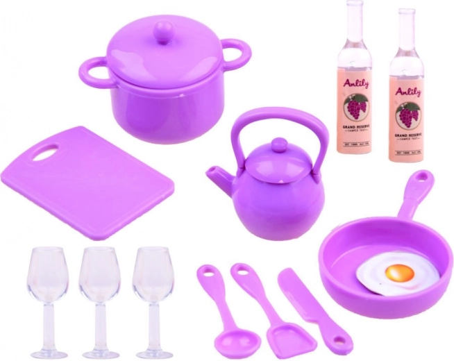 Completo set de vajilla y accesorios
