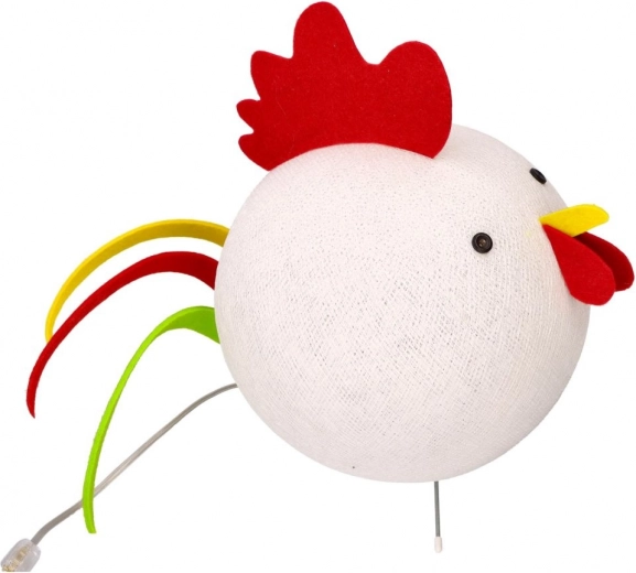 Diseño lúdico de gallito para cuarto infantil