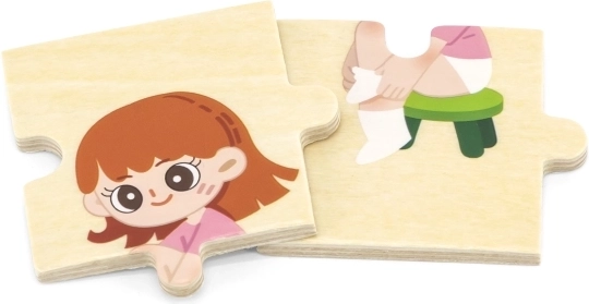 Piezas de madera seguras y resistentes