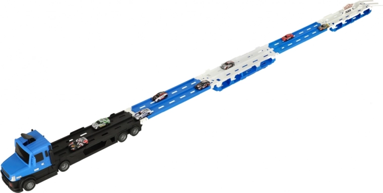 Camión desplegable 2 en 1 con pista de 210 cm