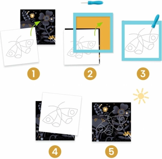 Paso a paso con la aguja de perforar