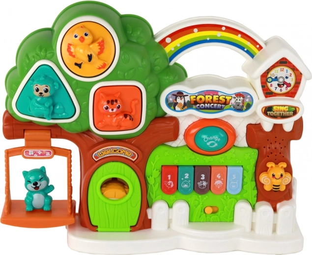 Árbol interactivo lleno de descubrimientos