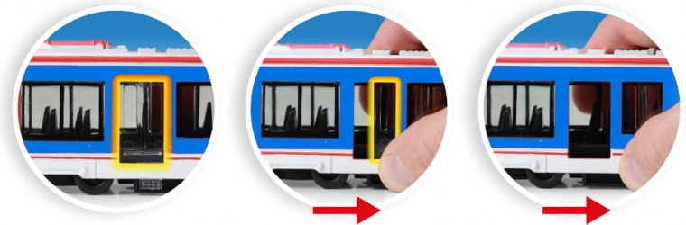 Puertas abatibles con palanca