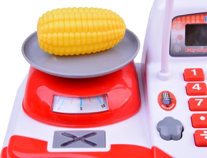 Báscula y calculadora para aprender a contar