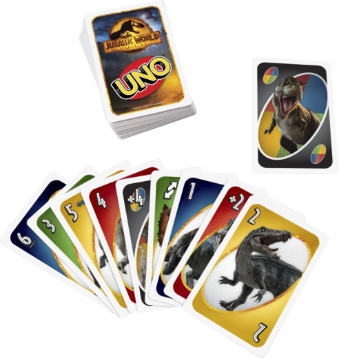 UNO clásico con temática de dinosaurios