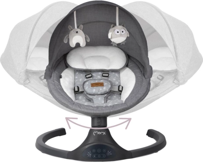 Balanceo relajante con 5 velocidades y temporizador