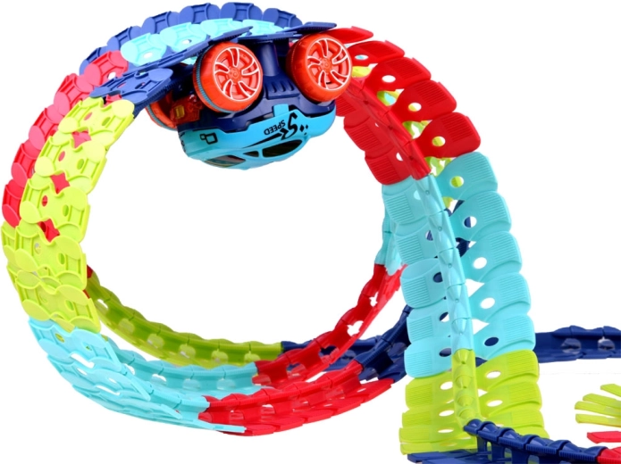 Coche motorizado con luces LED