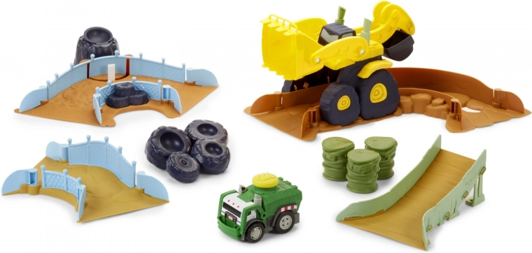 Pista modular llena de obstáculos
