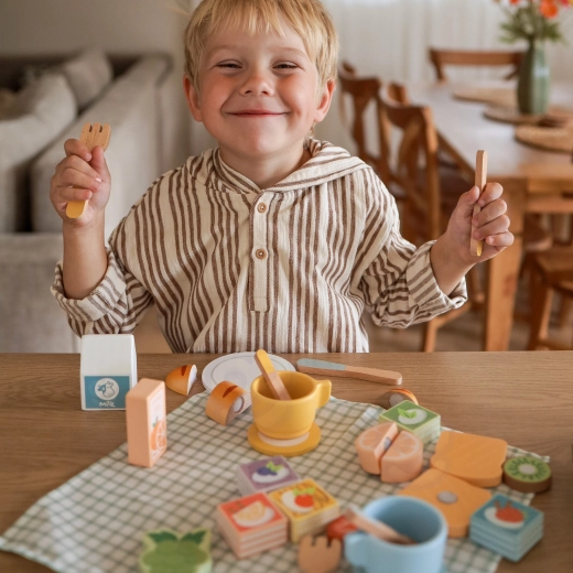 Juego creativo de cocinar y servir