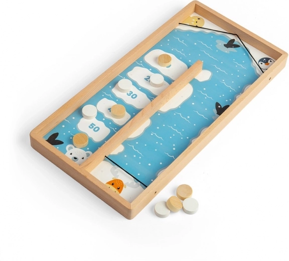 Sólida construcción de madera y diseño polar