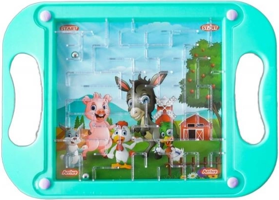 Marco turquesa con animales