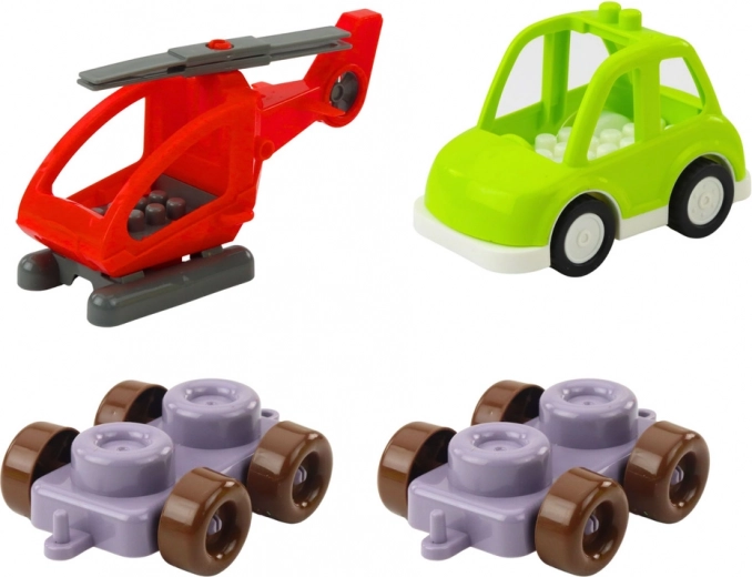 Construcción creativa con vehículos