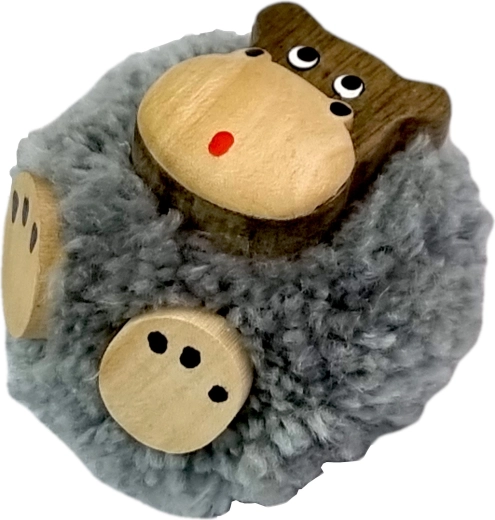 Pompón suave para un aspecto adorable