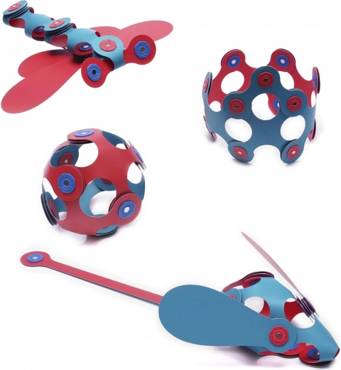 Piezas flexibles para construcciones 2D y 3D