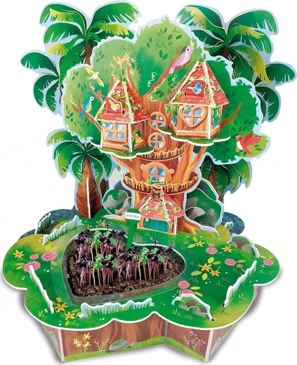 2 en 1: construye una casa en el árbol y cultiva tu propio jardín