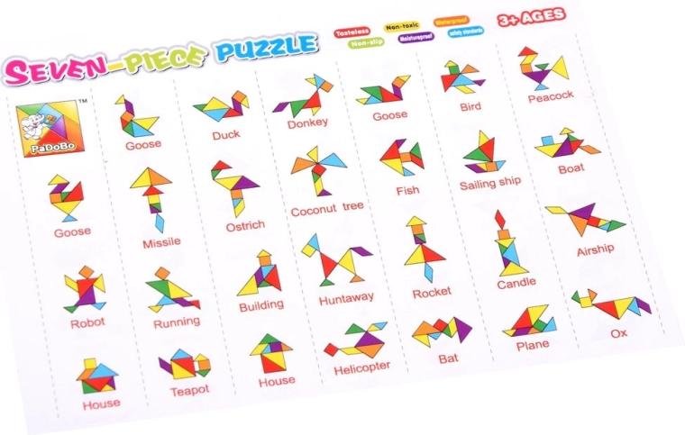 Ensamblaje creativo de decenas de formas