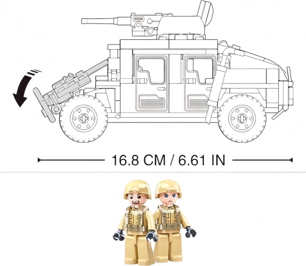 Dos figuras de soldados y proporciones bien diseñadas