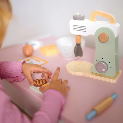 Diseño seguro de madera en colores pastel