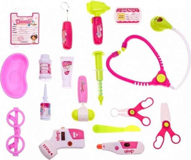 Completo set de herramientas para el rol de pequeño doctor