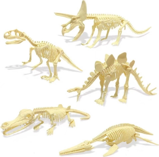 Imagen de modelos esqueléticos de dinosaurios