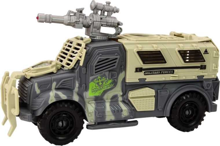 Ingenioso vehículo de combate con efectos