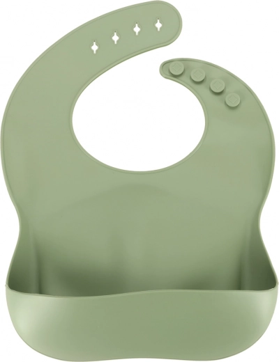 Babero con bolsillo y cubiertos ergonómicos