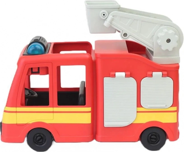 Escalera móvil con plataforma