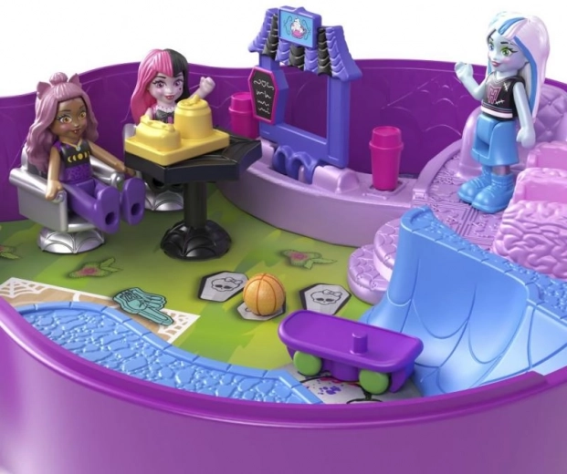 Escuela y skatepark de dos niveles