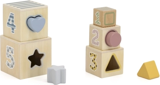 Cubos apilables y clasificación de formas