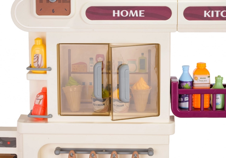 Grifo funcional y prácticos espacios de almacenamiento