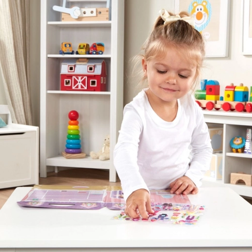 Pegatinas 3D reutilizables sin desorden