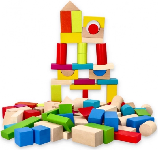 Juego creativo con bloques de madera