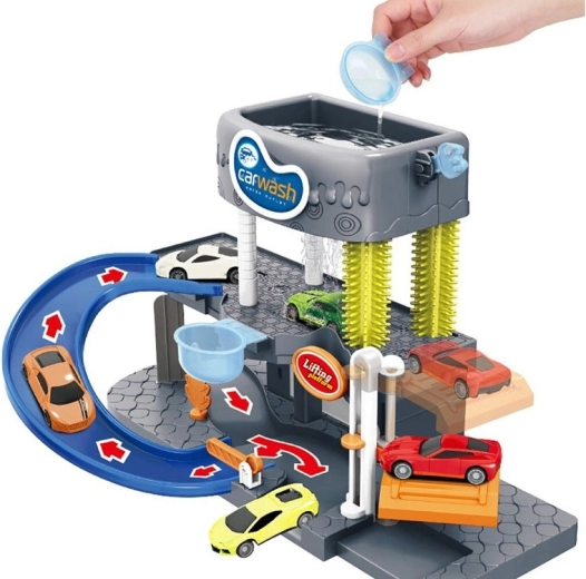 Lavado realista con agua corriente de verdad