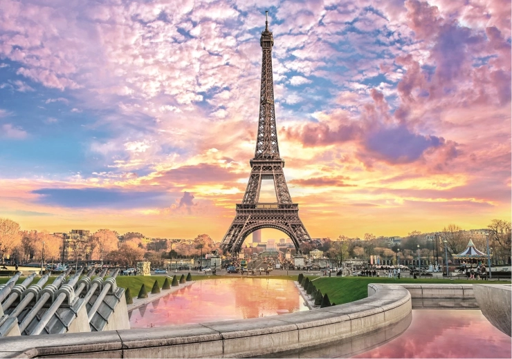 Motivo romántico de la Torre Eiffel