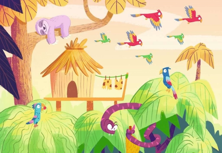 Ilustraciones coloridas y fabricación de calidad