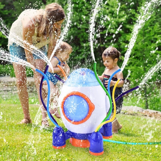Diversión acuática y riego en uno