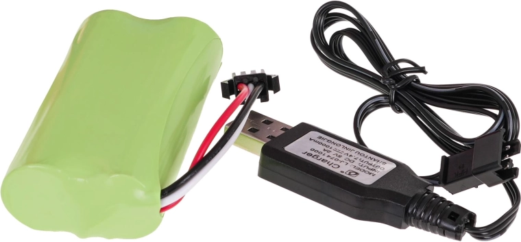 Alimentación recargable de 7,4 V con USB