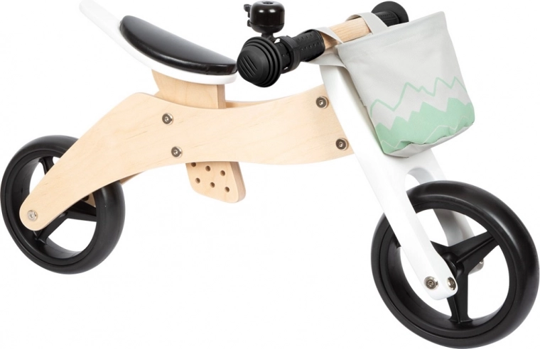 2en1: del triciclo a la bicicleta de equilibrio en un instante