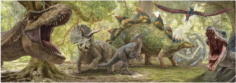 Ilustraciones detalladas de dinosaurios
