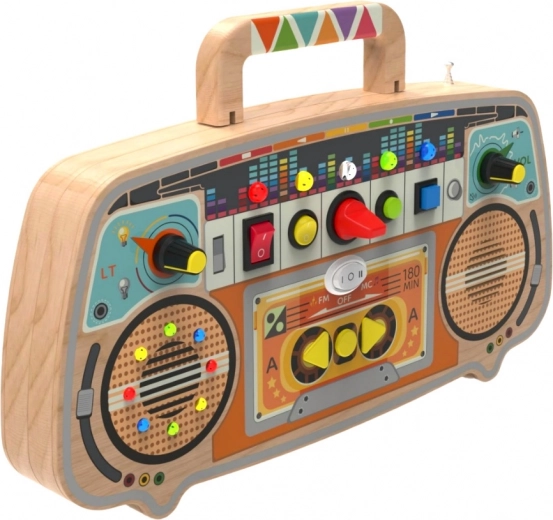 Panel LED interactivo y elementos de control