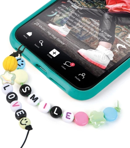 Accesorios con estilo para joyas y colgantes para el móvil